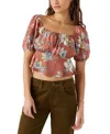 O'neill Autumn Babydoll Top In Red