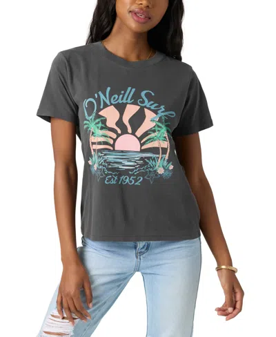 O'neill Juniors' Beach Dreamz Cotton Crewneck T-shirt In Faded