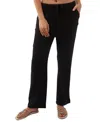 O'neill Juniors' Brenda Pull-on Cotton Crinkle Pants In Black