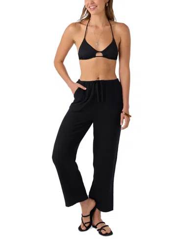 O'NEILL JUNIORS' BRENDA PULL-ON COTTON CRINKLE PANTS