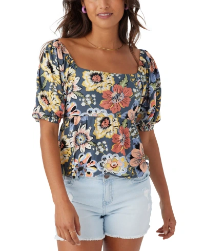 O'neill Juniors' Briar Floral Top In Slate