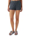 O'neill Carlie Cotton Double Gauze Shorts In Slate