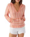 O'neill Catamaran Sweater In Sunset In Canyon Sun