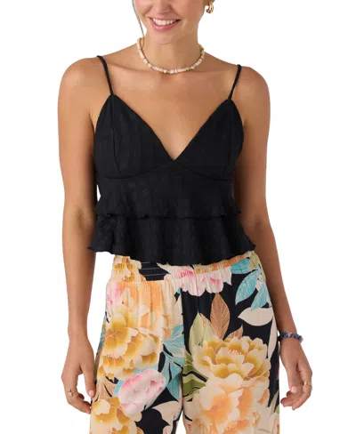 O'neill Juniors' Chloey Sleeveless Flowy Tank Top In Black