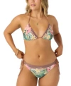 O'neill Oneill Juniors Estella Tile Venice Bikini Top Bottoms In Multi Color