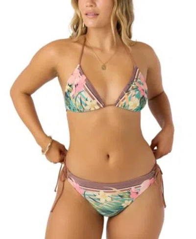 O'neill Oneill Juniors Estella Tile Venice Bikini Top Bottoms In Multi Color