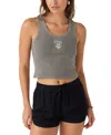 O'neill Juniors' First Bloom Cropped Tank In Smoked Pearl