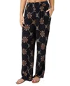 O'neill Juniors' Jonie Grid Tile Flowy-fit Pull-on Pants In Black