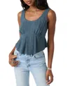O'neill Julye Peplum Tank In Blue