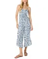 O'neill Juniors' Keiko Printed Wide-leg Jumpsuit In Slate