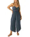 O'neill Juniors' Keiko Wide-leg Jumpsuit In Slate