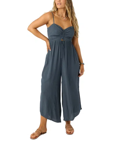 O'neill Juniors' Keiko Wide-leg Jumpsuit In Slate