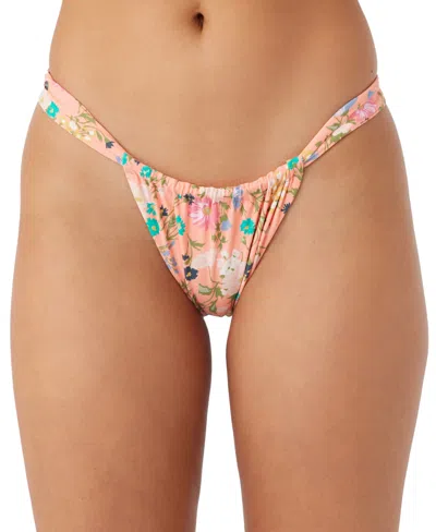 O'neill Juniors' Kelly Floral Solimar Bikini Bottoms In Desert Flower