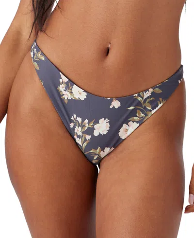 O'neill Juniors' Kendra Floral High-leg Bikini Bottom In Periscope