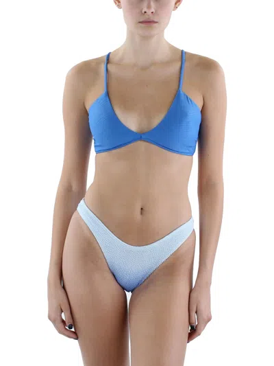 O'neill Juniors Kolona Womens Plunge Back Tie Bikini Swim Top In Multi