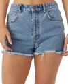 O'neill Lanisa High Waist Denim Cutoff Shorts In Drifter