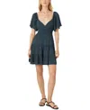 O'neill Juniors' Layken Short-sleeve Solid Mini Dress In Slate