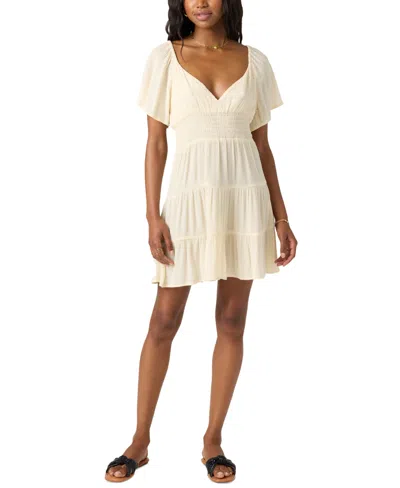 O'NEILL JUNIORS' LAYKEN SHORT-SLEEVE SOLID MINI DRESS