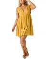 O'neill Madeleine Babydoll Minidress In Yellow