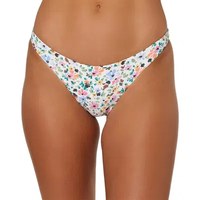 O'neill Juniors Maggie Ditsy Flamenco Womens Metallic Floral Print Swim Bottom Separates In Multi