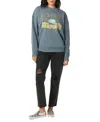 O'neill Juniors' Malibu Mirage Crewneck Sweatshirt In Gray