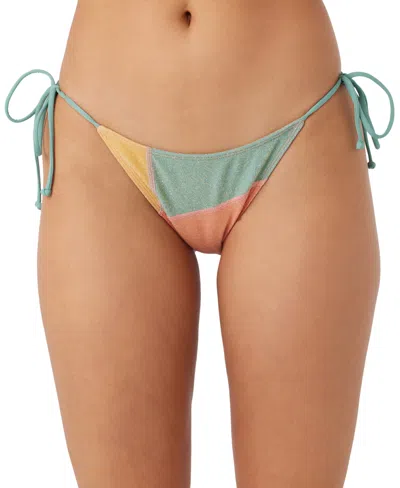 O'neill Juniors' Mirage Colorblocked Maracas Bikini Bottoms In Multi Color
