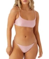 O'NEILL ONEILL JUNIORS MIZI METALLIC RIB REDONDO BIKINI TOP BOTTOMS