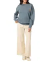 O'neill Juniors' Moon Flower Crewneck Sweashirt In Gray