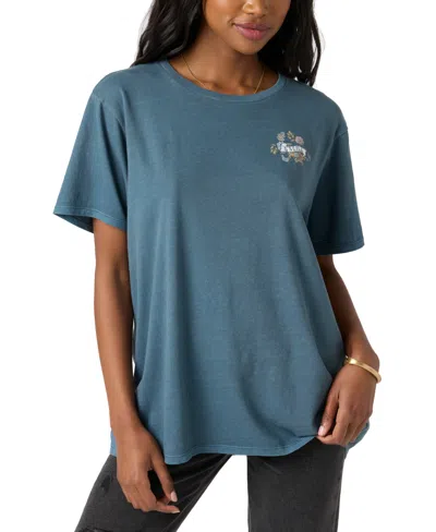 O'neill Juniors' Peaceful Moment California Graphic T-shirt In Slate