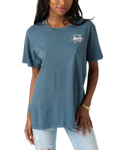 O'neill Juniors' Peaceful Moment Hawaiian Graphic T-shirt In Slate