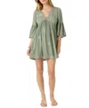O'neill Pennie Embroidered Minidress In Green