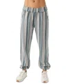O'neill Juniors' Rosarito Striped Pull-on Pants In Slate