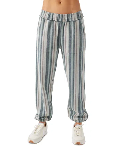 O'neill Juniors' Rosarito Striped Pull-on Pants In Slate