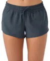 O'neill Juniors' Saltwater Solids Balboa 2" Drawstring Board Shorts In Gray
