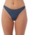 O'neill Flamenco Saltwater Solids Bikini Bottoms In Slate