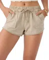 O'neill Juniors' Sevie Cotton Twill Pull-on Shorts In Simply Taupe