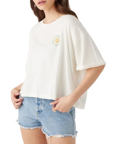 O'neill Juniors' Summer Daze Graphic T-shirt In Winter White