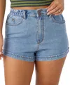 O'neill Juniors' Tasia Stretch-waist Denim Shorts In Drifter