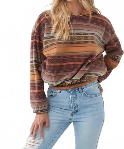 O'neill Kanya Hoodie In Nutmeg In Multi