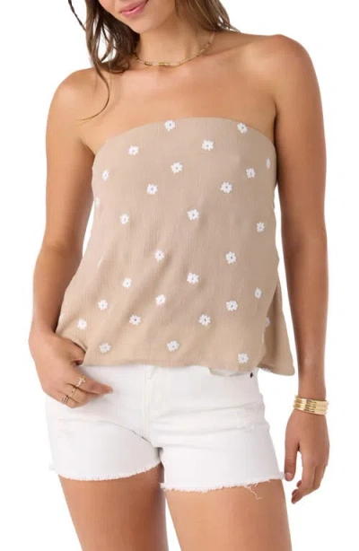 O'neill Juniors' Katia Sleeveless Woven Top In Simply Taupe