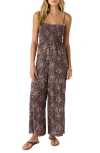 O'neill Kaylane Floral Smocked Jumpsuit