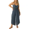 O'neill Keiko Cutout Wide Leg Jumpsuit In Slate