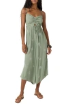 O'neill Keiko Embroidered Crop Wide Leg Jumpsuit In Green