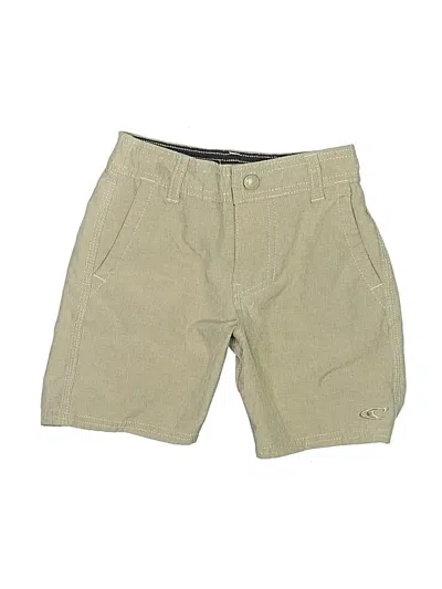 Pre-owned O'neill Kids' Khaki Shorts In Green