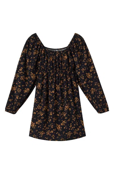 O'neill Kids' Adrian Maya Floral Dress In Black