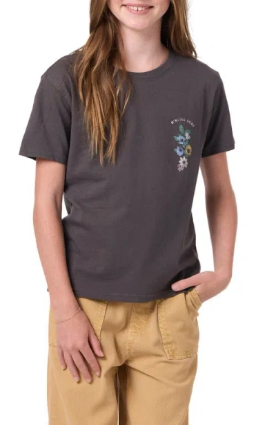 O'neill Kids' Angie Floral Graphic T-shirt In Gray