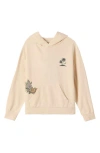 O'neill Kids' Asher Fleece Graphic Hoodie In Neutral