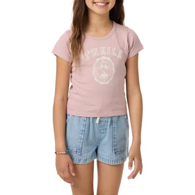O'neill Kids' Athletic Seal Cotton Graphic T-shirt In Purple