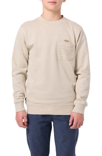 O'neill Kids' Bavaro Pocket Sweatshirt In Neutral