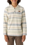 O'neill Kids' Bavaro Stripe Pullover Hoodie In Cream